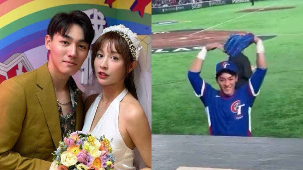 陳晨威賽後急找老婆！寵溺眼神藏不住　夫妻倆比愛心放閃